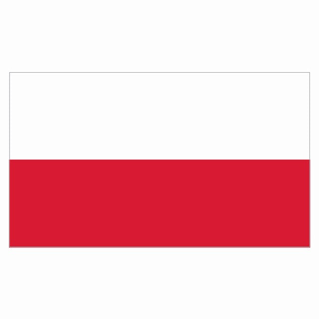 210x121mm ポーランド Poland 国旗 ステッカー