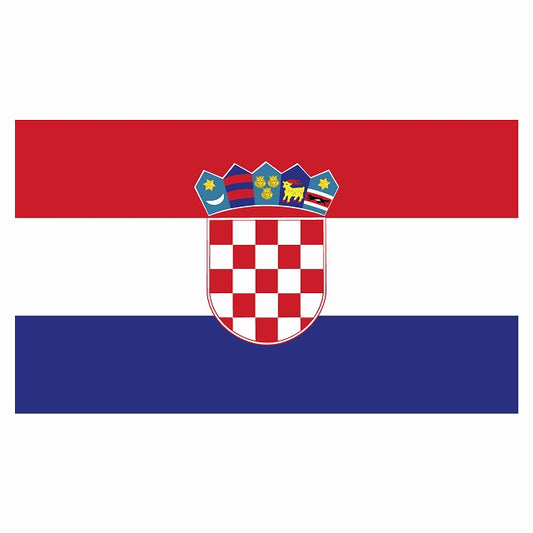 270x155mm クロアチア Croatia 国旗 ステッカー