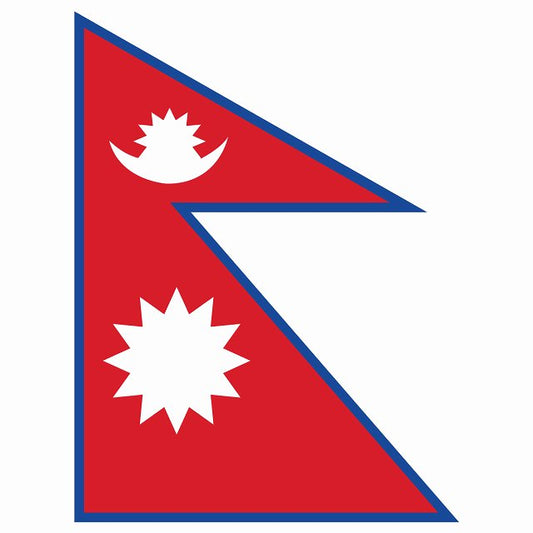 ネパール 158x210mm Nepal 国旗 ステッカー シール サインステッカー