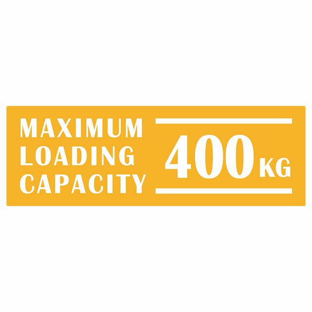 最大積載量 Maximum Loading Capacity 英語表記 イエロー 400kg ステッカー 15x5cm シール カーステッカー トラック用 車両ステッカー