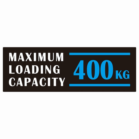 最大積載量 Maximum Loading Capacity 英語表記 ブラックブルー 400kg ステッカー 15x5cm シール カーステッカー トラック用 車両ステッカー