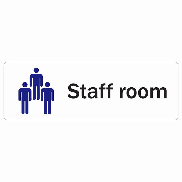 スタッフルーム Staff room ステッカー 長方形 シール サインステッカー ピクトサイン ピクトグラム 選べるサイズ