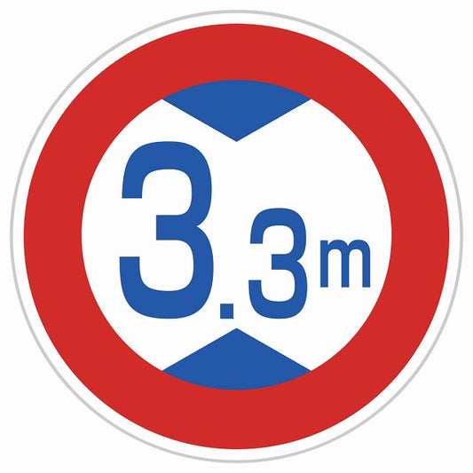道路標識 高さ制限 ステッカー