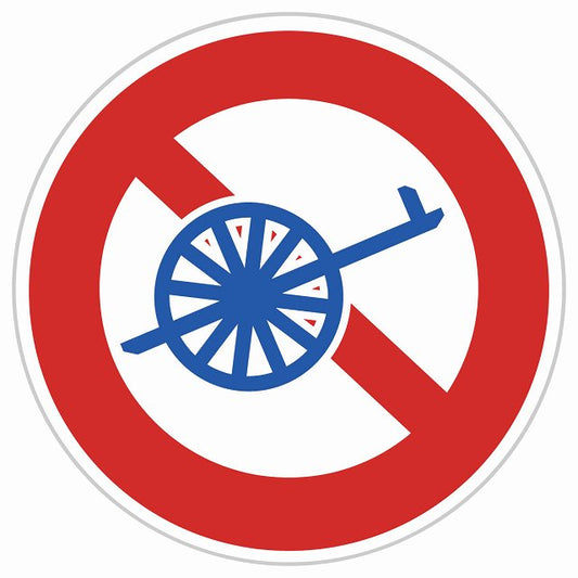 道路標識 自転車以外の軽車両通行止め ステッカー