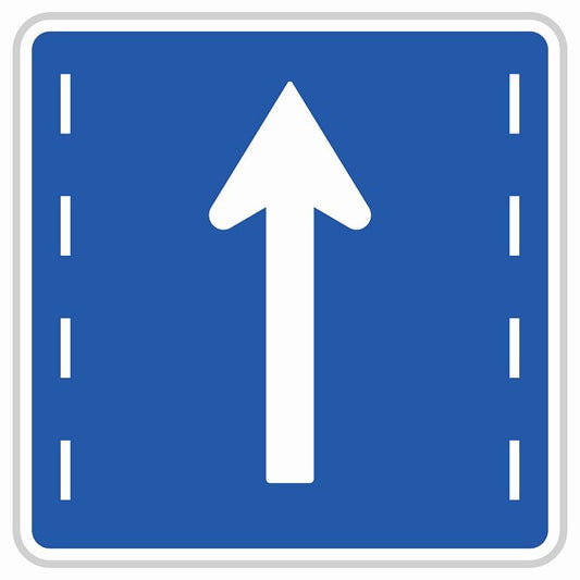道路標識 進行方向別通行区分 直進ライン ステッカー