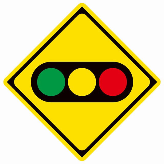 道路標識 信号機あり ステッカー