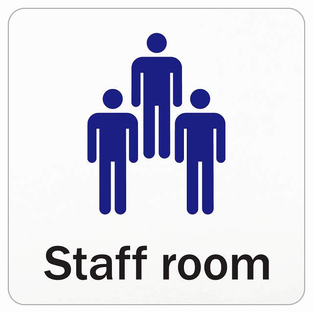 Staff Room スタッフルーム ステッカー 正方形 シール サインステッカー ピクトサイン ピクトグラム 選べるサイズ