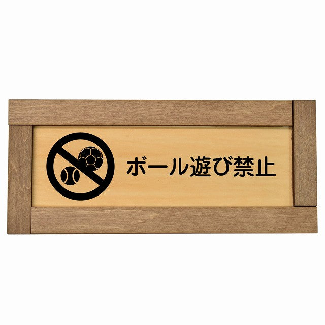 ボール遊び禁止
