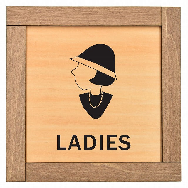 女子トイレ Ladies 昭和レトロ調