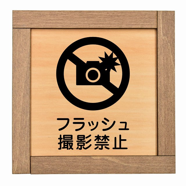 フラッシュ撮影禁止
