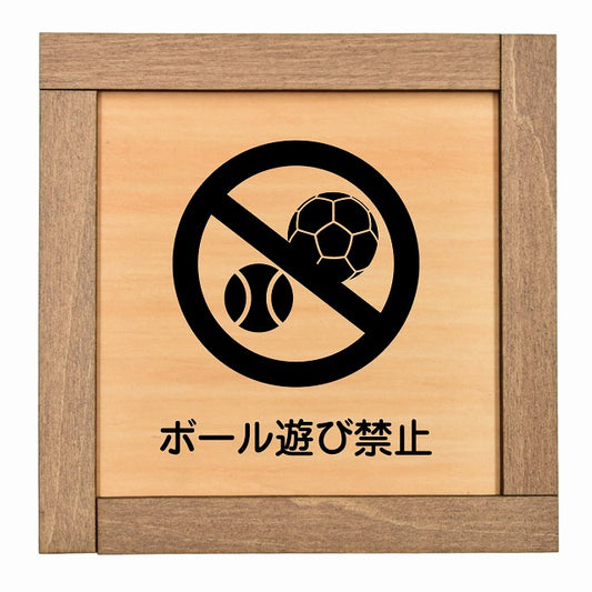 ボール遊び禁止