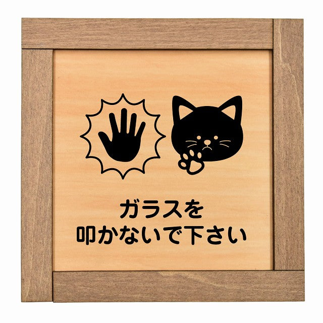 ガラスを叩かないで下さい 猫