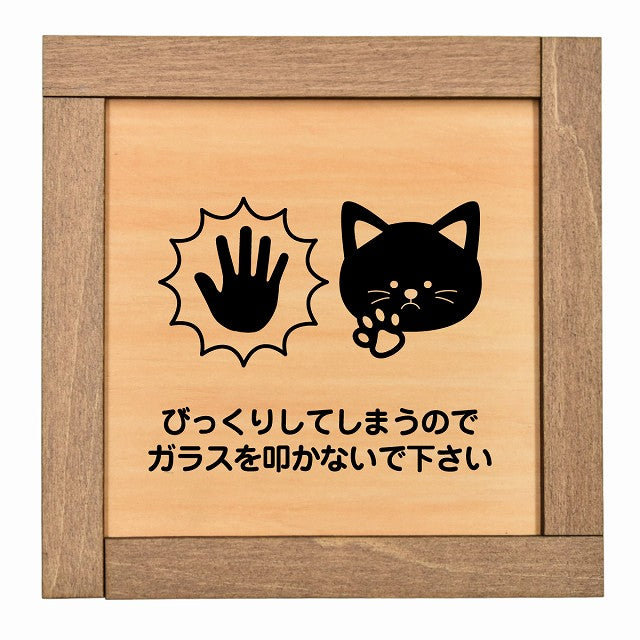 びっくりしてしまうのでガラスを叩かないで 猫