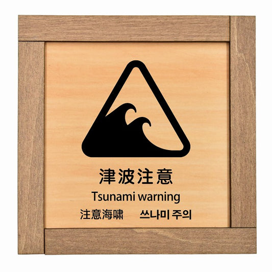 津波注意 多言語 英語 中国語 韓国語 対応